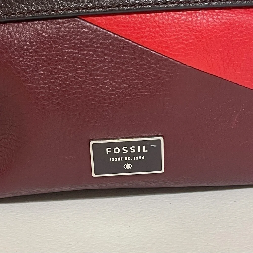 Fossil Dawson Patchwork Colorblock Leather Bag - Picture 2 of 11